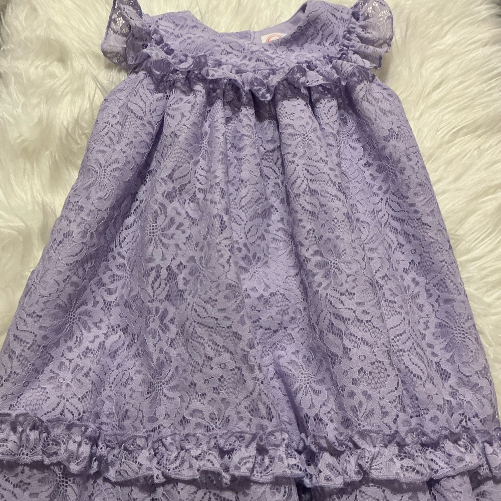 Wonder Nation 4T lilac/purple lace dress for little girl